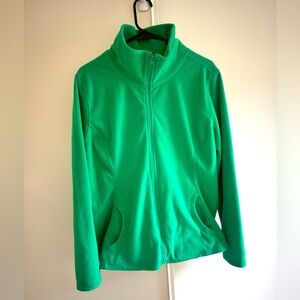 Kelly Green Fleece Zip-up
